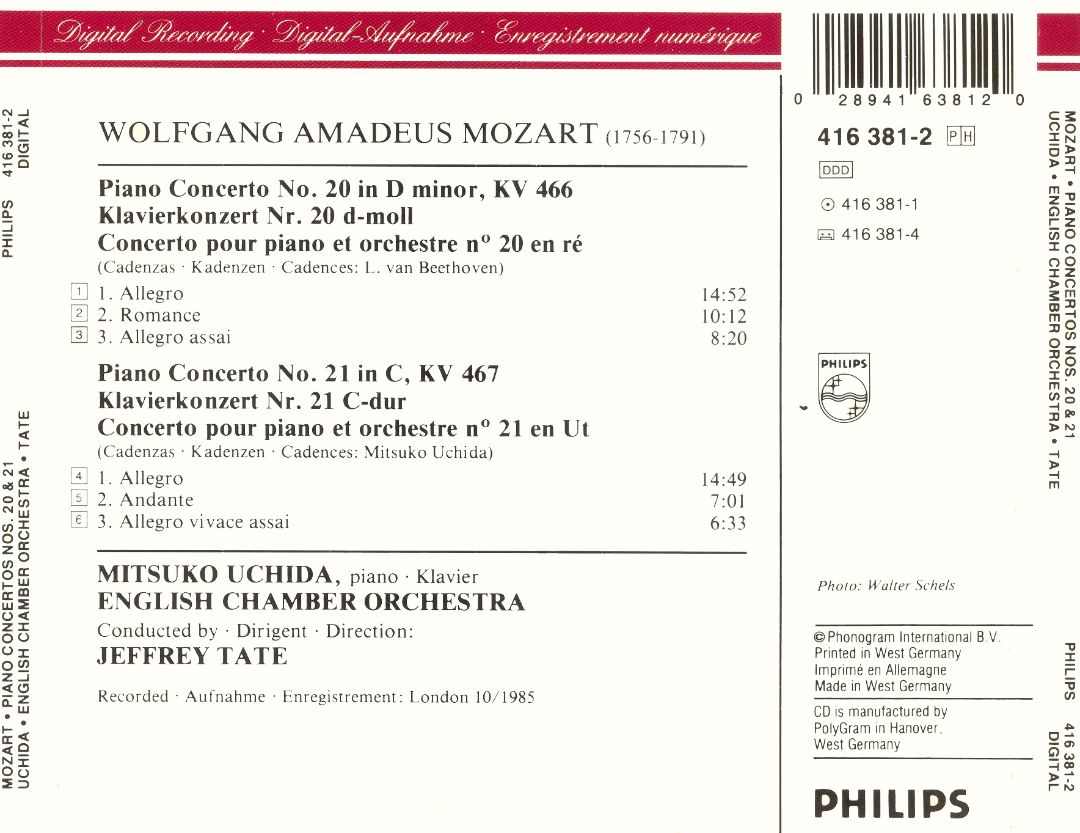 chucrute com quiabo Mozart Piano Concertos nos.20 & 21 Mitsuko