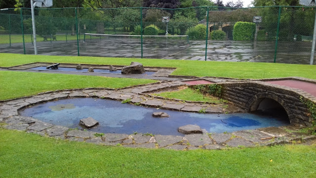Crazy Golf course at Manor Park in Glossop