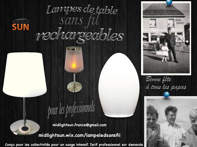 Lampe de table sans fil pour restaurant-MIDLIGHTSUN