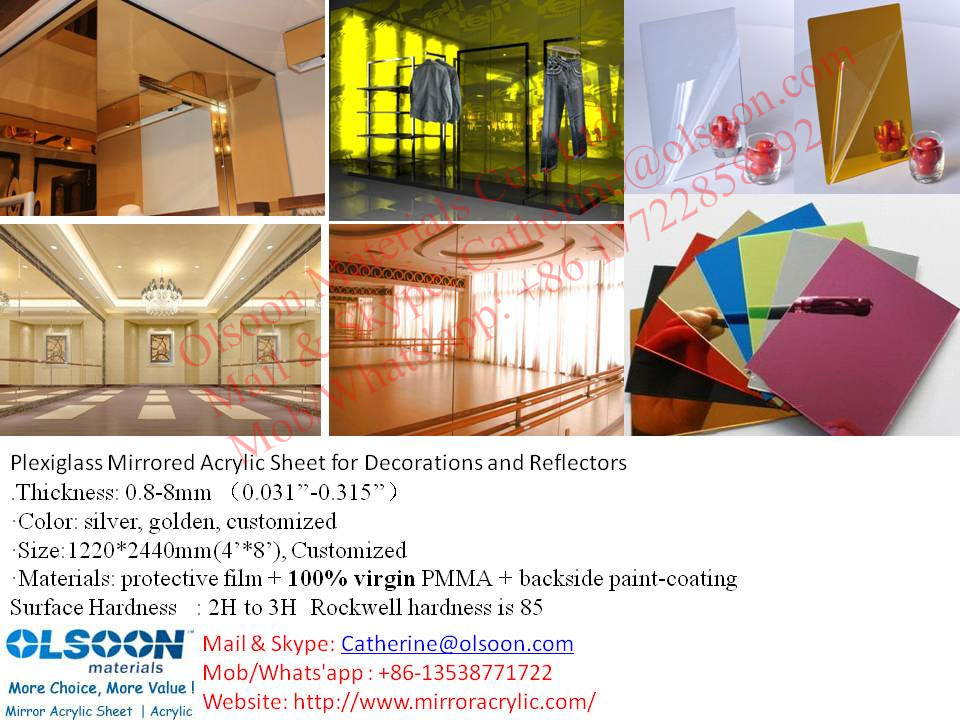 Acrylic mirror panels