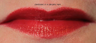 Swatch of NYC Expert Last Lip Color Matte lipstick in Red Suede