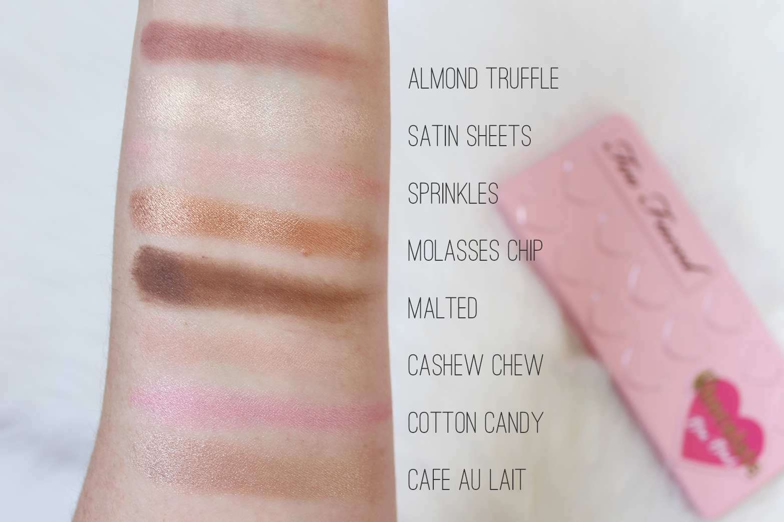 TOO FACED | Chocolate Bon Bons Eyeshadow Collection - Review + Swatches - CassandraMyee
