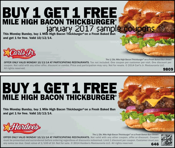 Free Promo Codes and Coupons 2020 Hardees Coupons