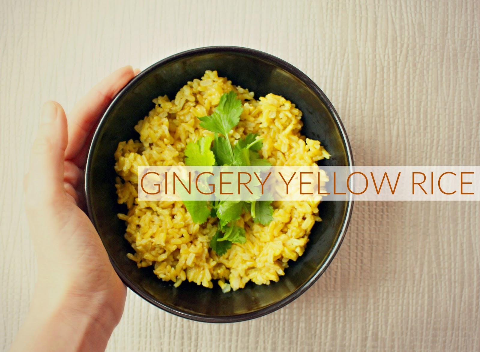 Gingery Yellow Rice (glutenfree, vegan) BAKING BACKWARDS