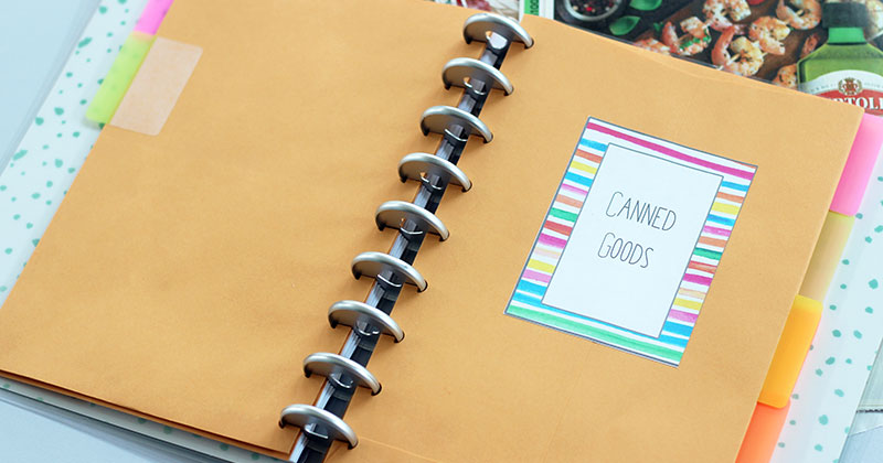 make a diy coupon organizer for happy planner with free printables