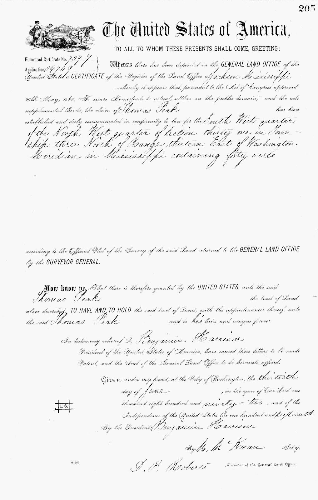 The Family Snoop Thomas Peak, 18491913, Marion County MS
