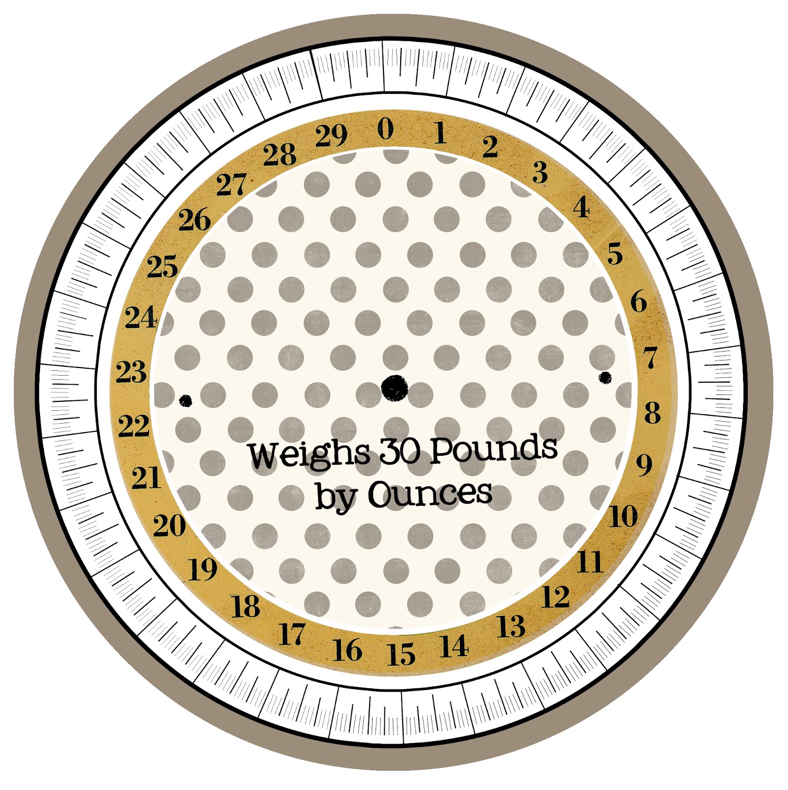 Vintage Scale Face Printable
