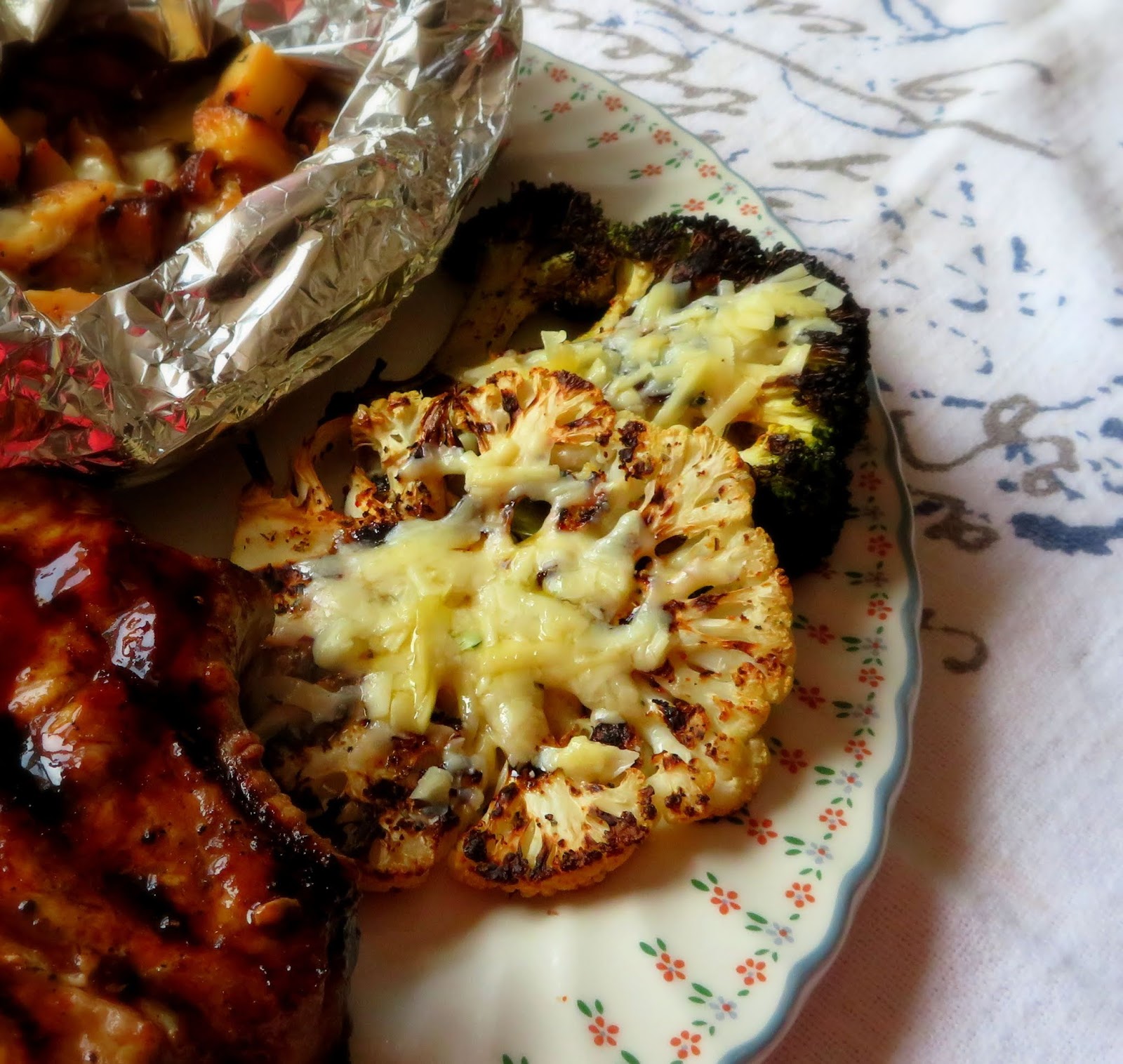 The English Kitchen Grilled Cauliflower & Broccoli Cheese