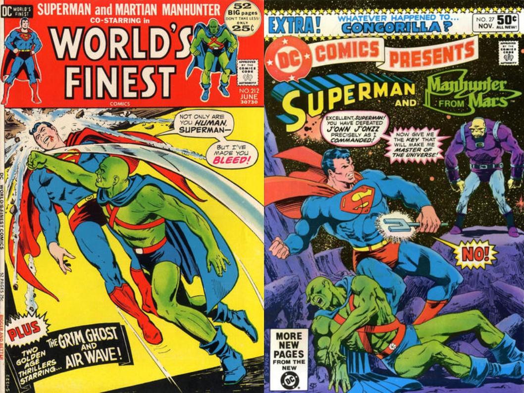 Dave's Comic Heroes Blog: Superman Meets The Martian Manhunter