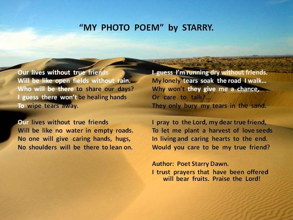 "Thanks for the Gift of Life!!" "MY PHOTO POEM" BY STARRY.