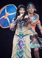 Cher During Her Sold-Out 'Dressed To Kill Tour' Stop In Boston Last Night