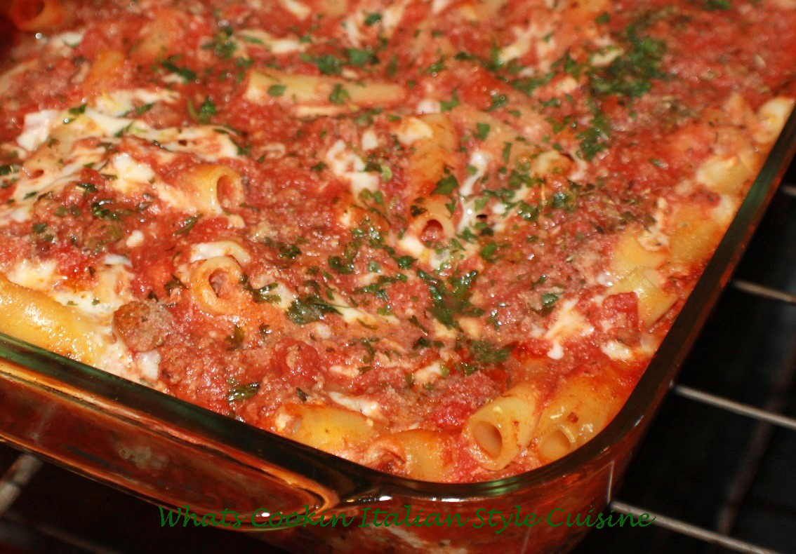 Baked Ziti Recipe What's Cookin' Italian Style Cuisine