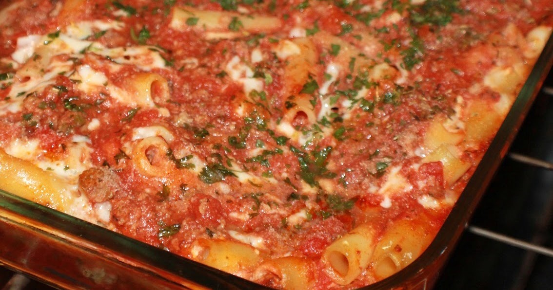 Baked Ziti Recipe What's Cookin' Italian Style Cuisine