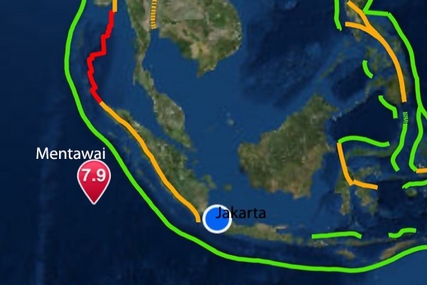 Gempa Mentawai Terasa Hingga Malaysia