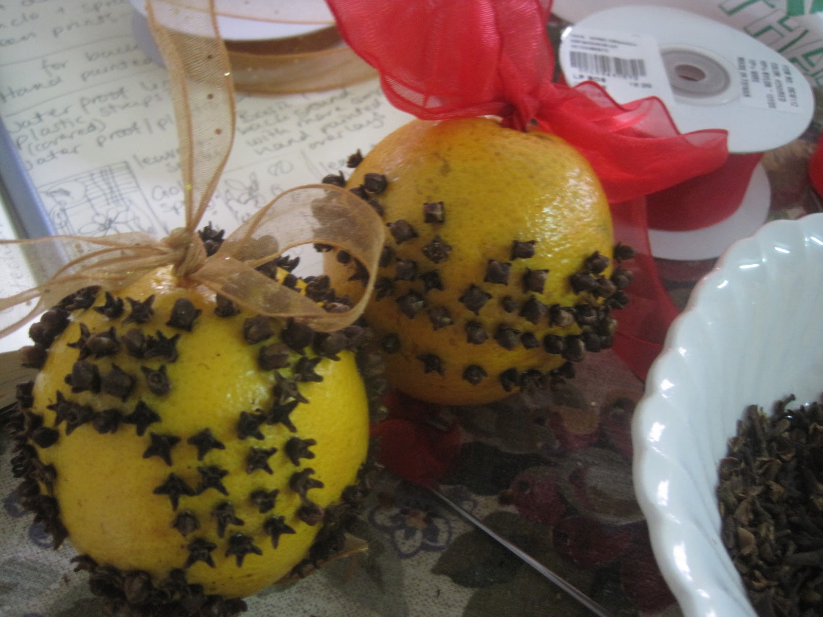 Aimee's Blog Textiles & Other Ramblings Orange & Clove Christmas