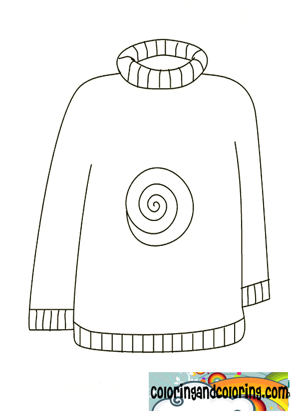 ugly christmas sweater coloring pages - photo #11