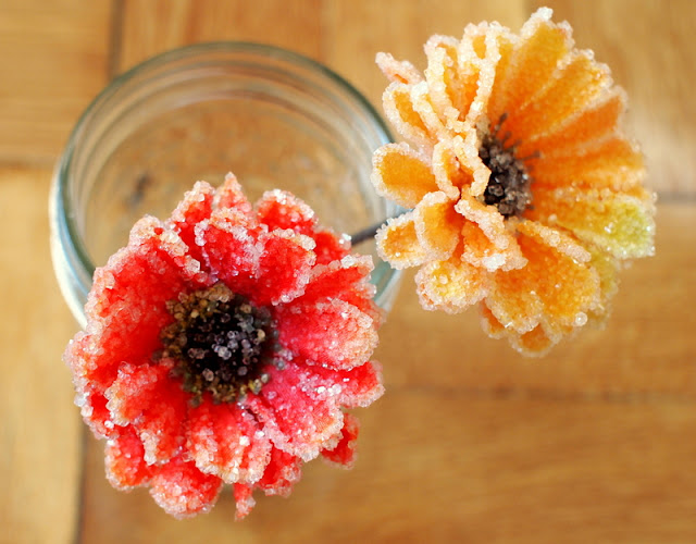 Make Borax Crystal Flowers Pink Stripey Socks