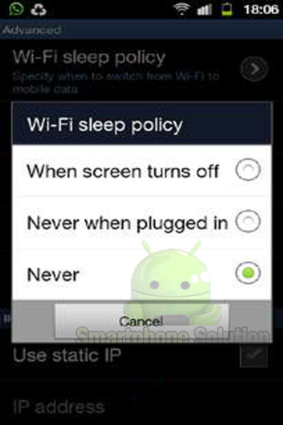 wifi sering putus di android