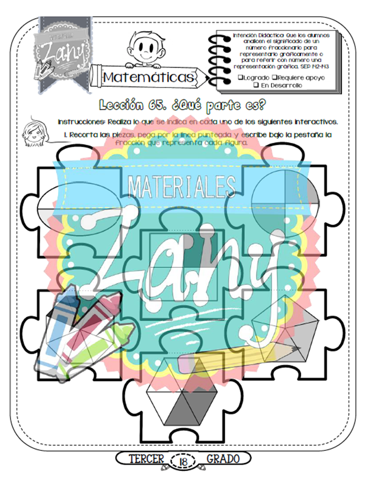 Material Interactivo Tercer grado Bloque 5 Materiales Zany