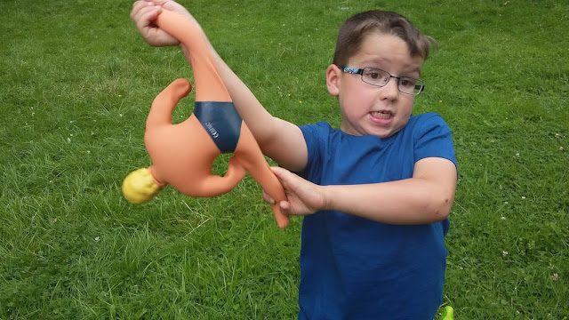 Stretching Stretch Armstrong doll blog review