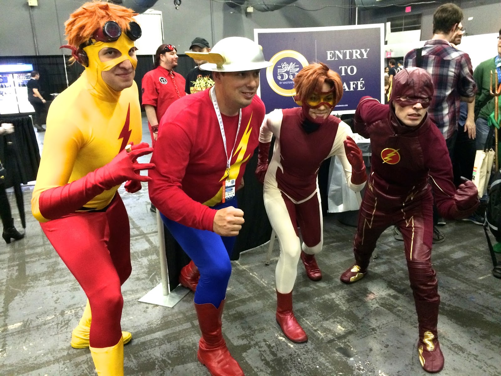 Special Edition NYC cosplayers The Flash group
