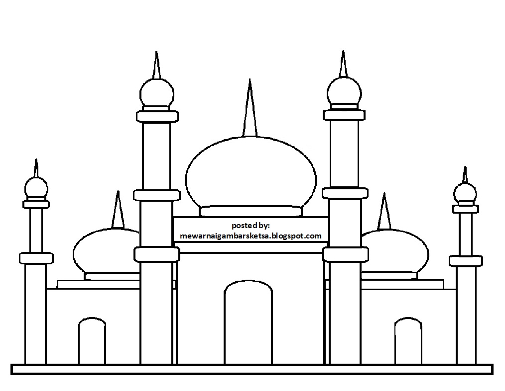 Mewarnai Gambar: Kartu Selamat Idul Fitri