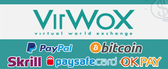 VirWox virwox paypal bitcoin skrill okpay paysafecard btc second life sll