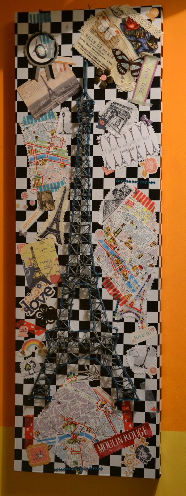 CheRRy's World by Geraldine DIY String Art . Meine Hommage an PARIS )