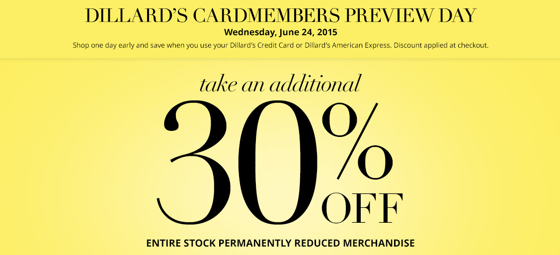 Arizona Families Dillard's Additional 30 Off Clearance