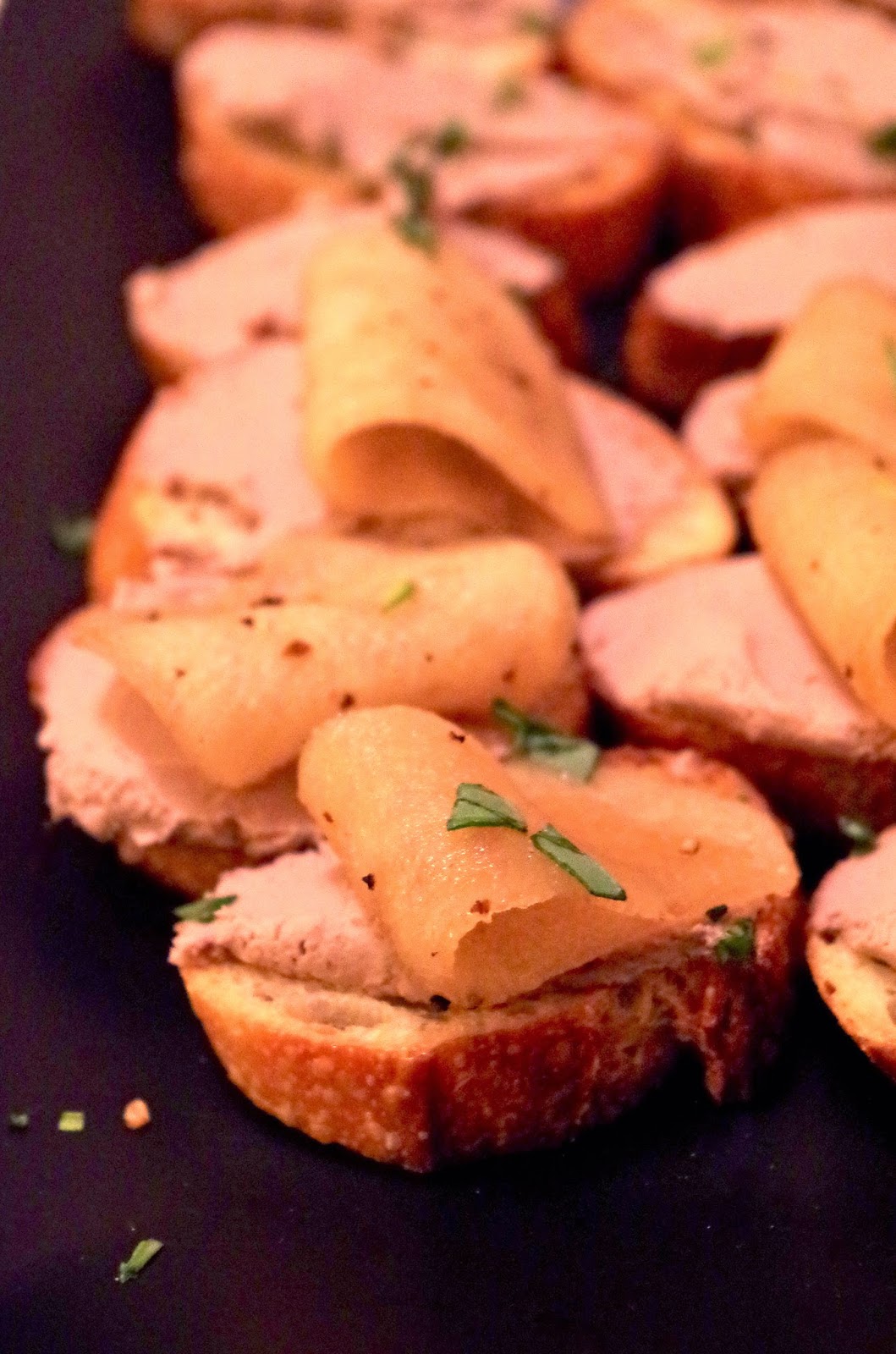 Duck Liver Pâté with Pepper Pears