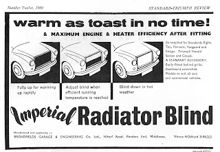 Imperial Radiator Blind from 1960