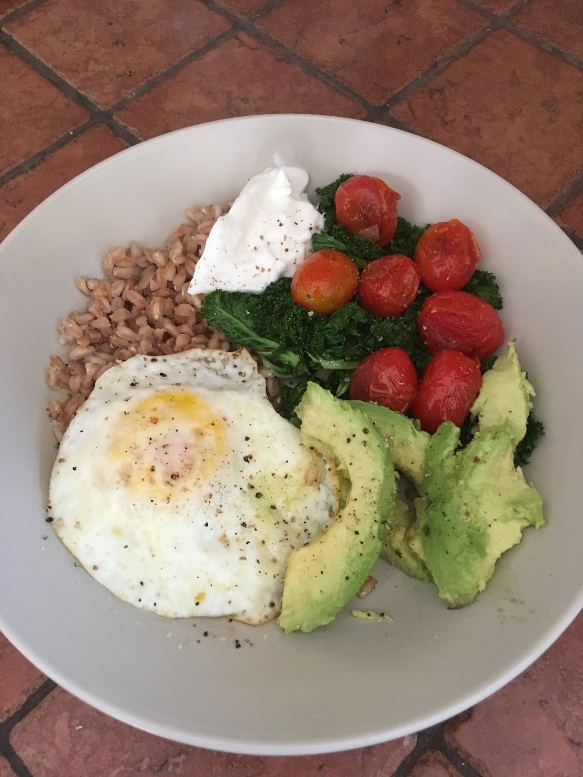 Farro Breakfast Bowl Vegetarian Recipes Food