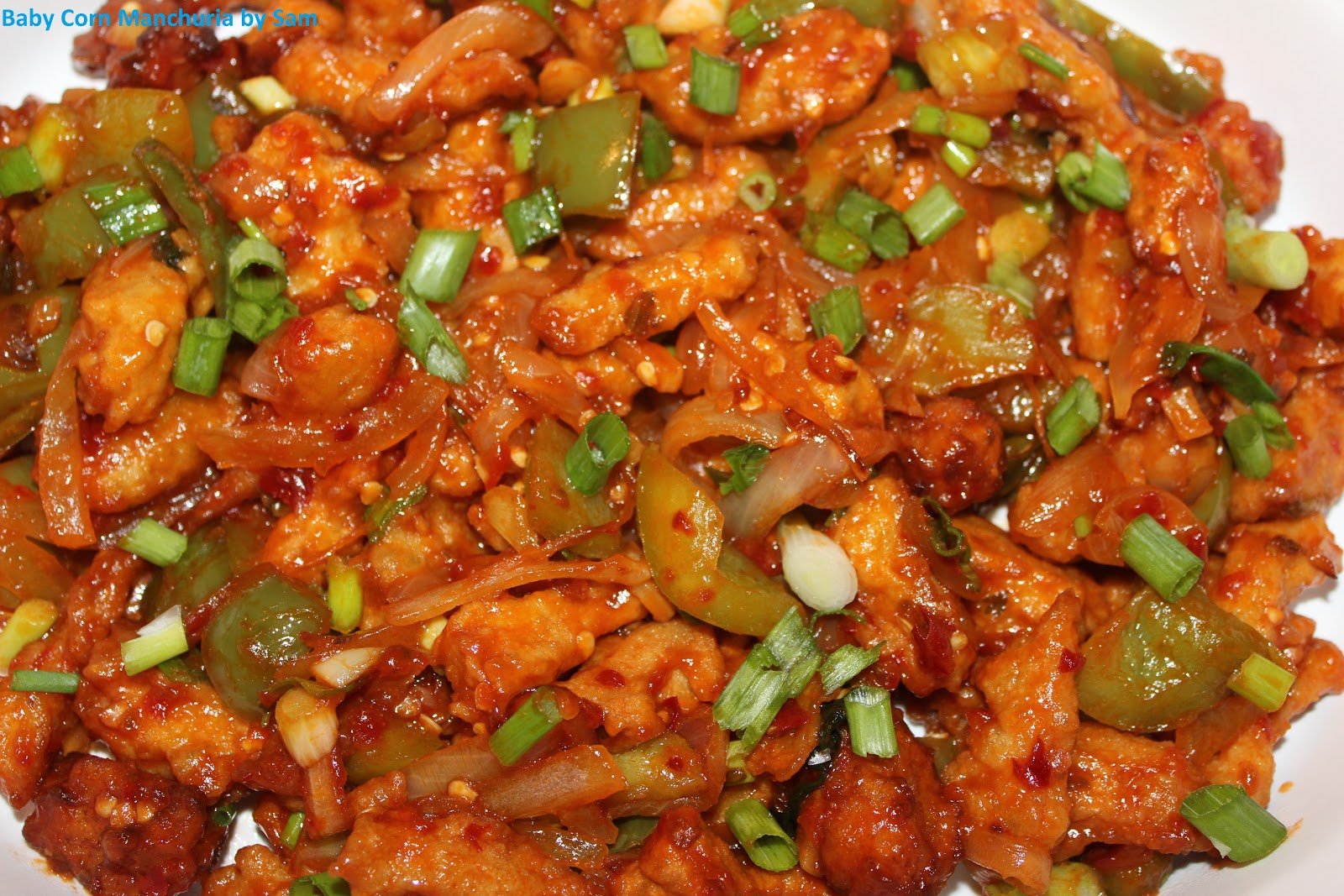 Eat...Laugh...Live Baby Corn Manchuria