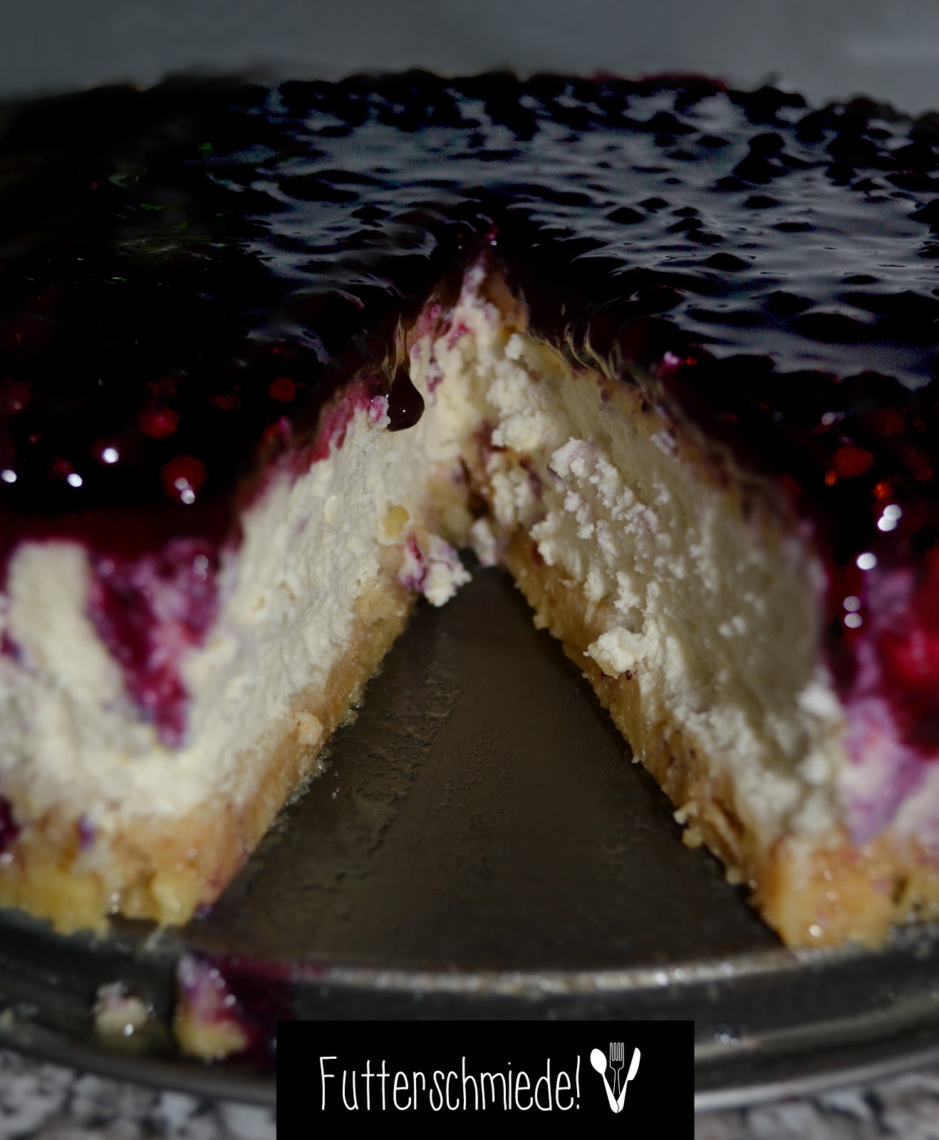 Purple Parsley: Heidelbeer-Cheesecake mit Shortbread-Boden aus der ...