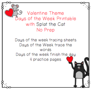 Printables Valentine Days Of The Week