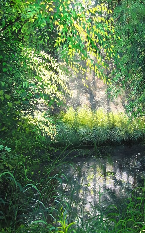 Daily Painters of Pennsylvania Humid Summer Morning a new painting