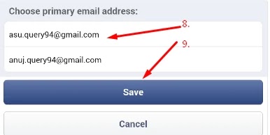 facebook email id changing facebook email id changing