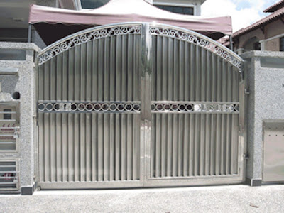 Cửa cổng inox 2 cánh đẹp Cửa cổng inox 2 cánh đẹp