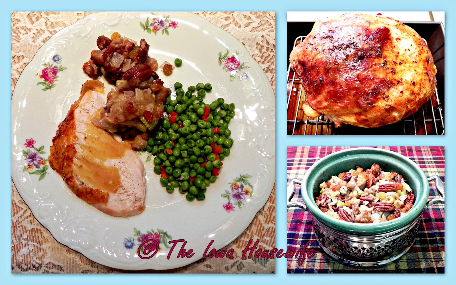 The Iowa Housewife Turkey Breast with Sausage Raisin Stuffing