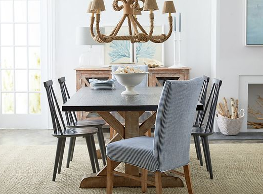 Sea Inspired Nautical Coastal Dining Room from One King Lane