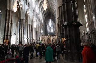 A quick and sneaky photo from inside Westminster Abbey