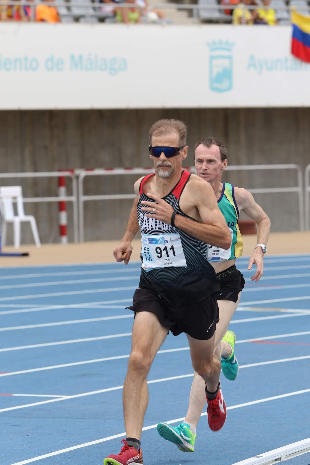 World Masters Athletics Championships 2018 1500m M5559 ; Steve 3 x 1500m