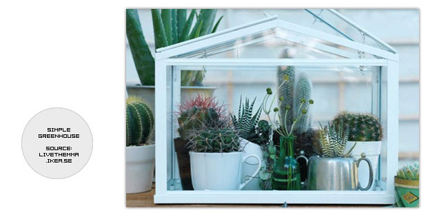 Simple mini greenhouse from IKEA