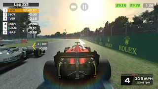 تحميل لعبة f1 mobile racing مهكرة
