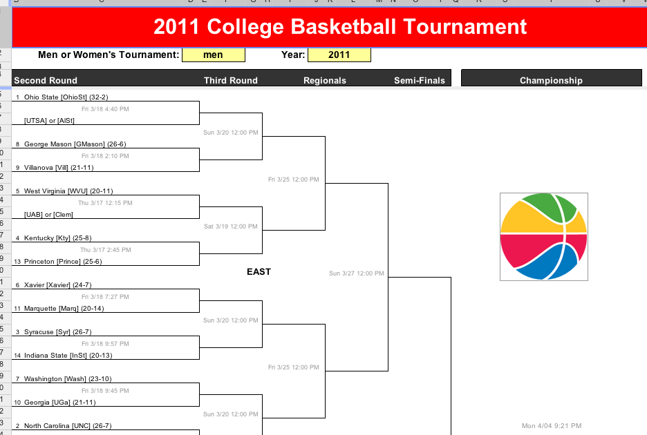 2011 NCAA tournament: Bracket, scores, stats, records