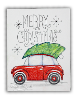 Polychromos Christmas scene by Understand Blue