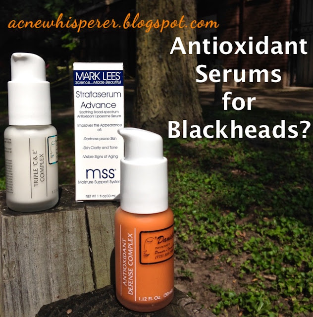 Antioxidant Serums for Blackheads?  Find out more on the Acne Whisperer Blog.