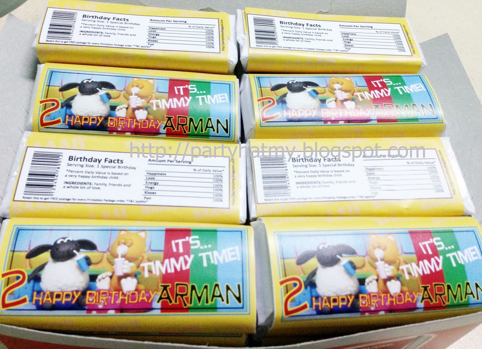 Party Hat Chocolate Wrapper