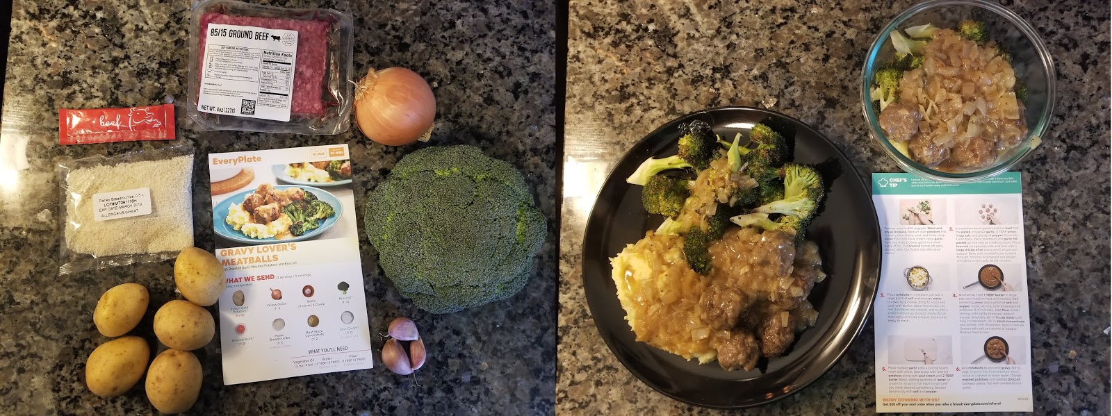 ChezAnn EveryPlate Gravy Lover's Meatballs