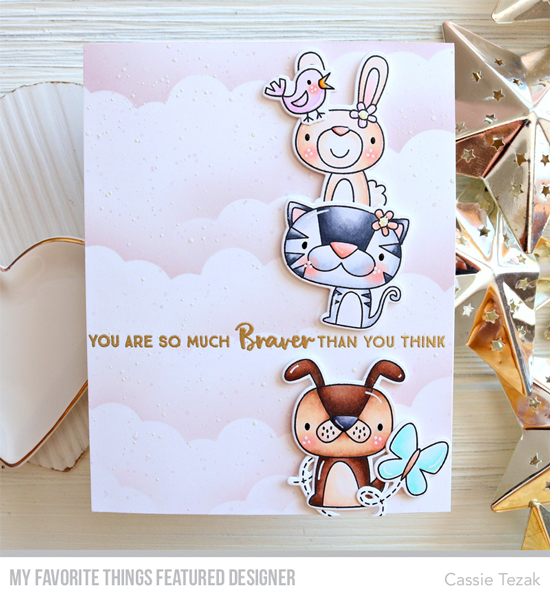 Handmade card by Cassie Tezak featuring products from My Favorite Things #mftstamps